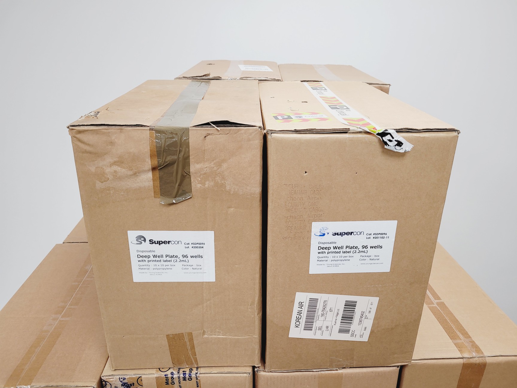 Image of 20 x Boxes of Supercon Disposable Deep Well Plates (96 Wells) SDP0096 Lab