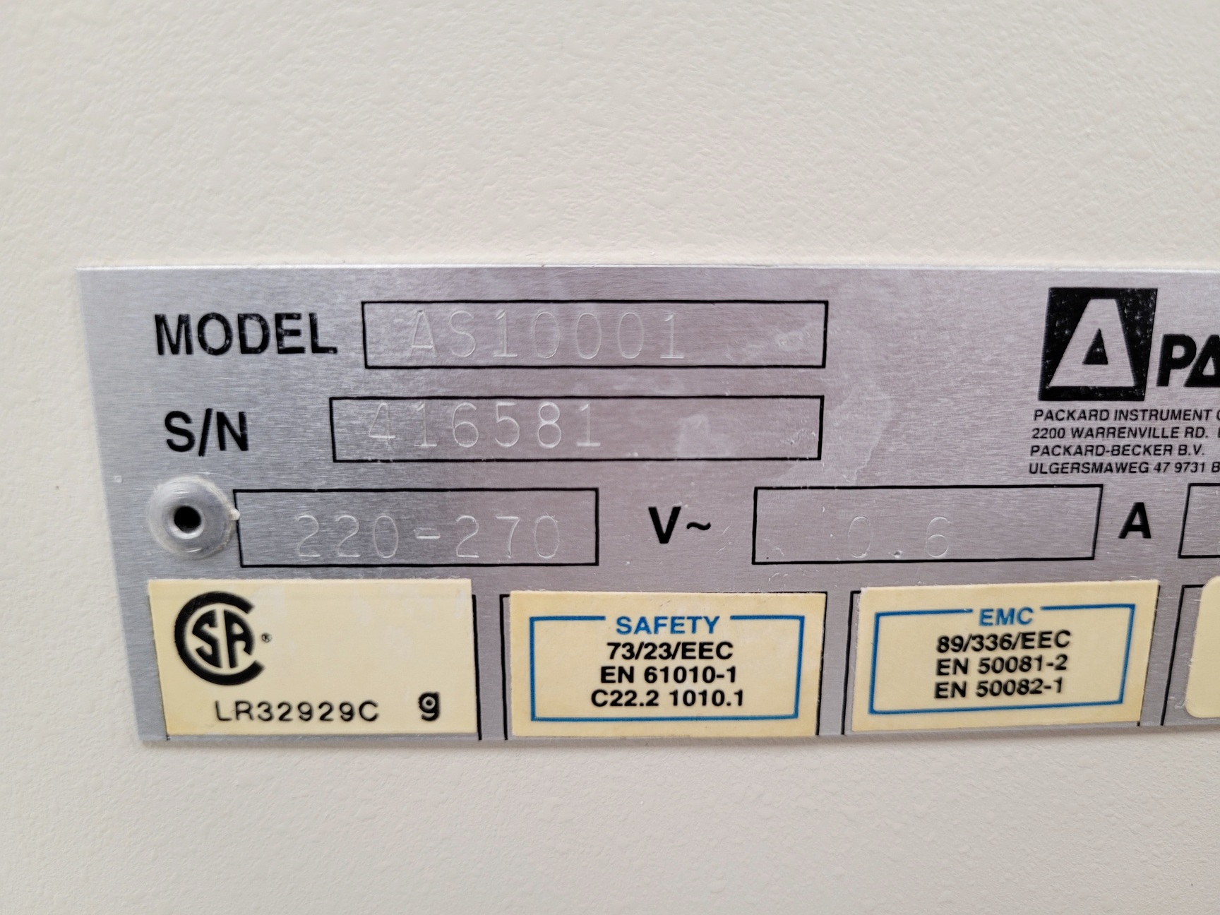 Image of Packard SpectraCount Absorbance Microplate Reader  Model: AS10001