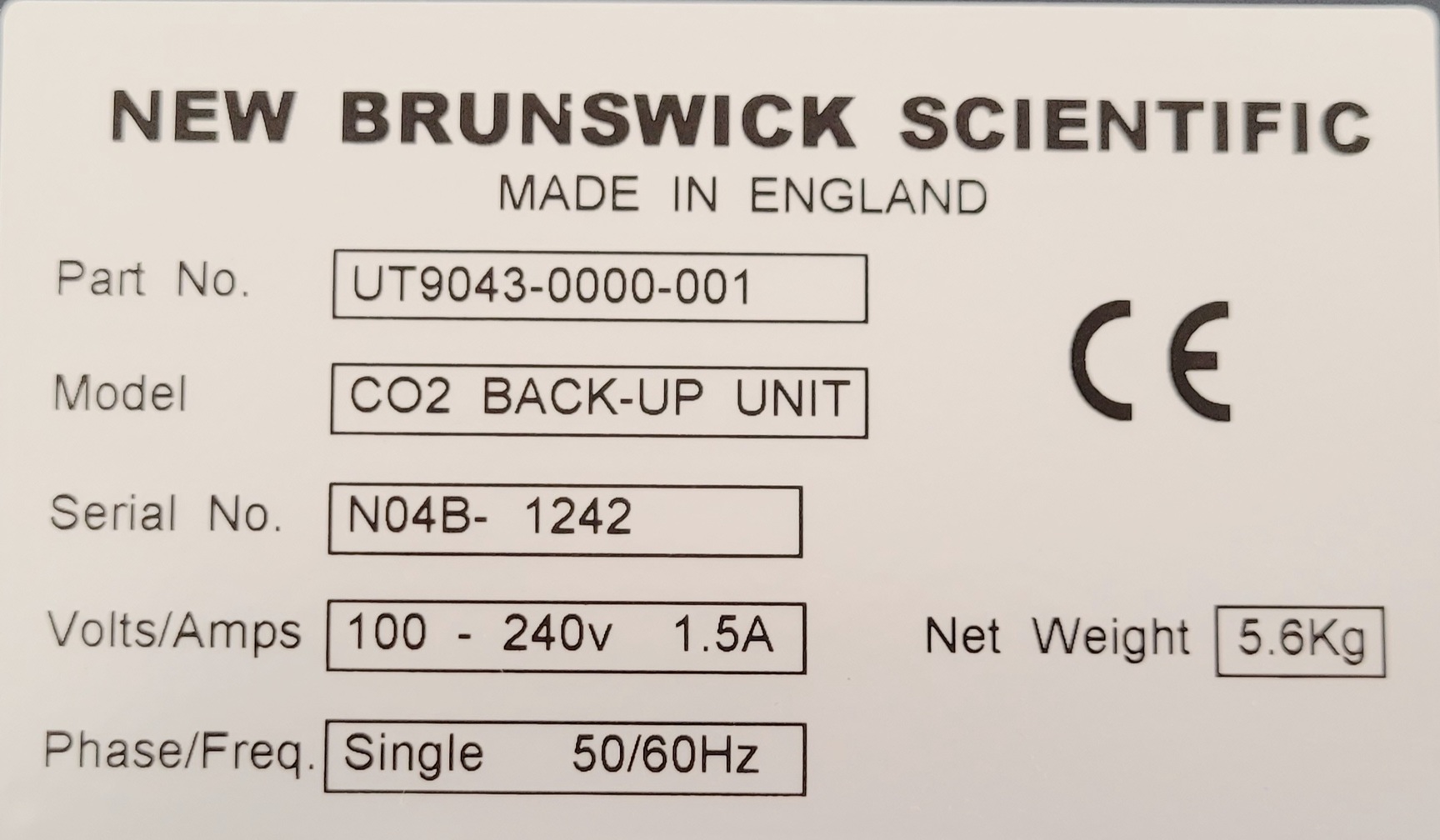 Image of New Brunswick CO2 BackUp System Controller Kit  UT9043-0000-001