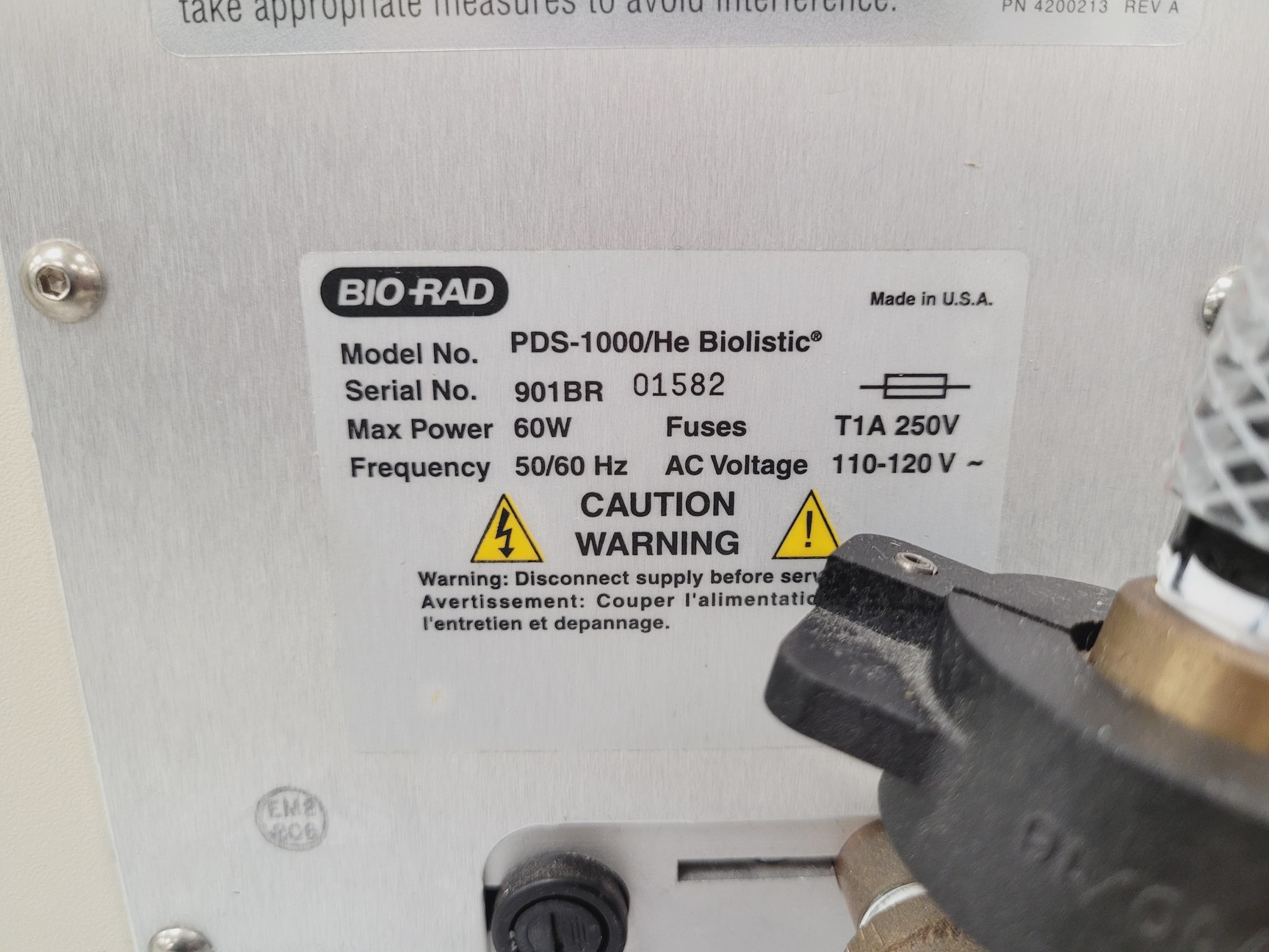 Image of Bio-Rad PDS-1000/He Biolistic Particle Delivery System Lab