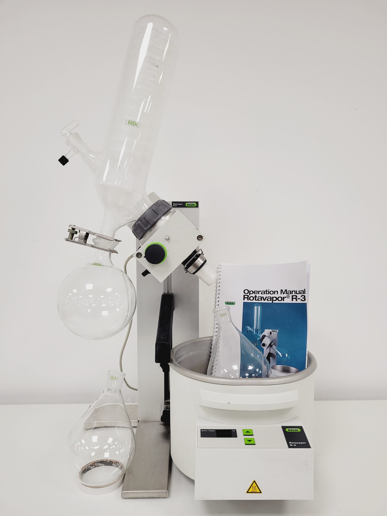 Image of Buchi Rotavapor R3 Rotary Evaporator System with R3-HB Water Bath Lab