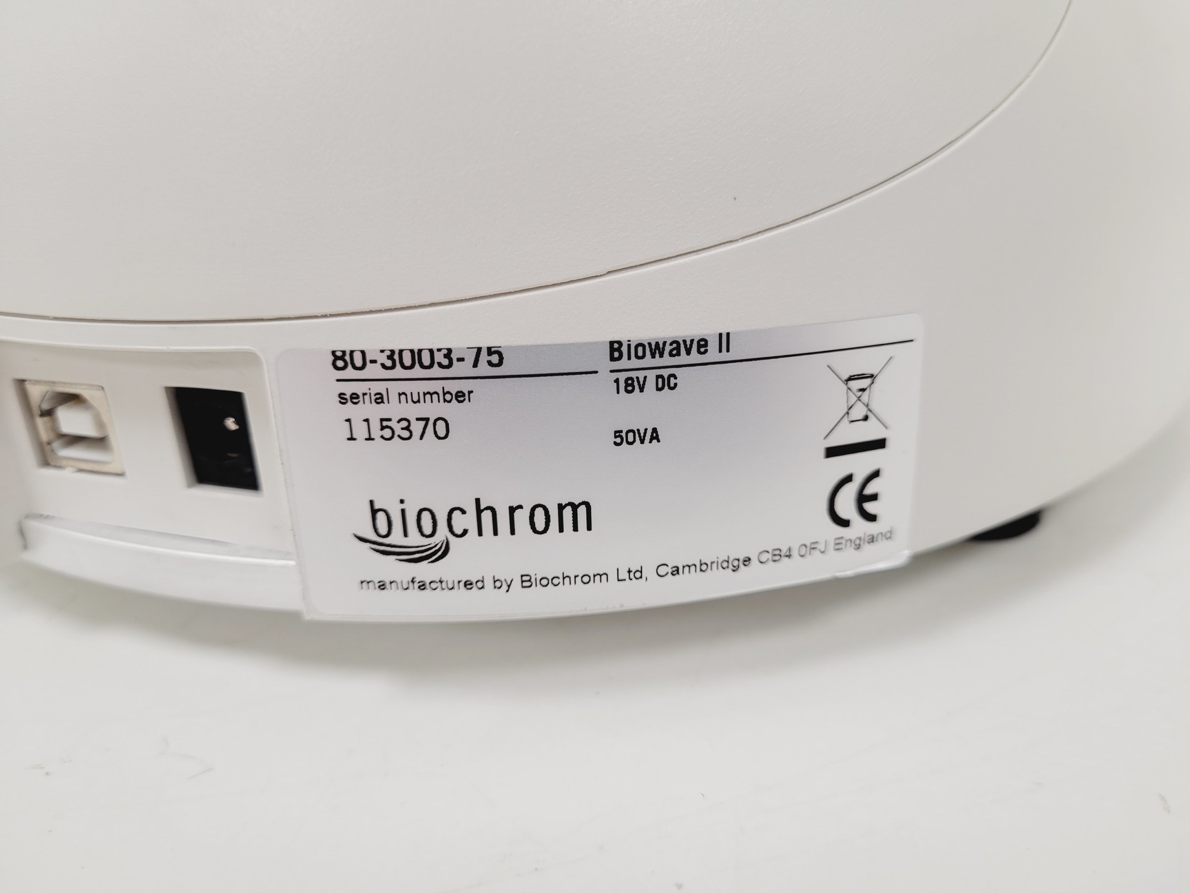 Image of WPA Biowave II UV/VIS Spectrophotometer - Version 7121 V 1.8.0 Lab