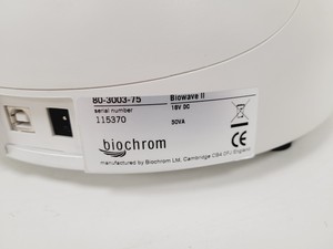 Thumbnail image of WPA Biowave II UV/VIS Spectrophotometer - Version 7121 V 1.8.0 Lab