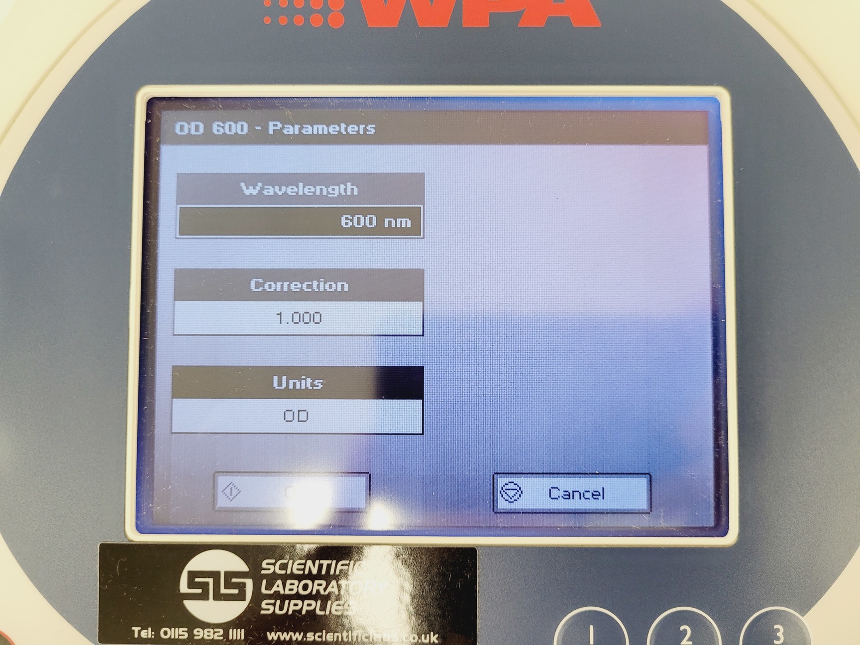 Image of WPA Biowave II UV/VIS Spectrophotometer - Version 7121 V 1.8.0 Lab