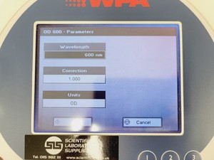 Thumbnail image of WPA Biowave II UV/VIS Spectrophotometer - Version 7121 V 1.8.0 Lab