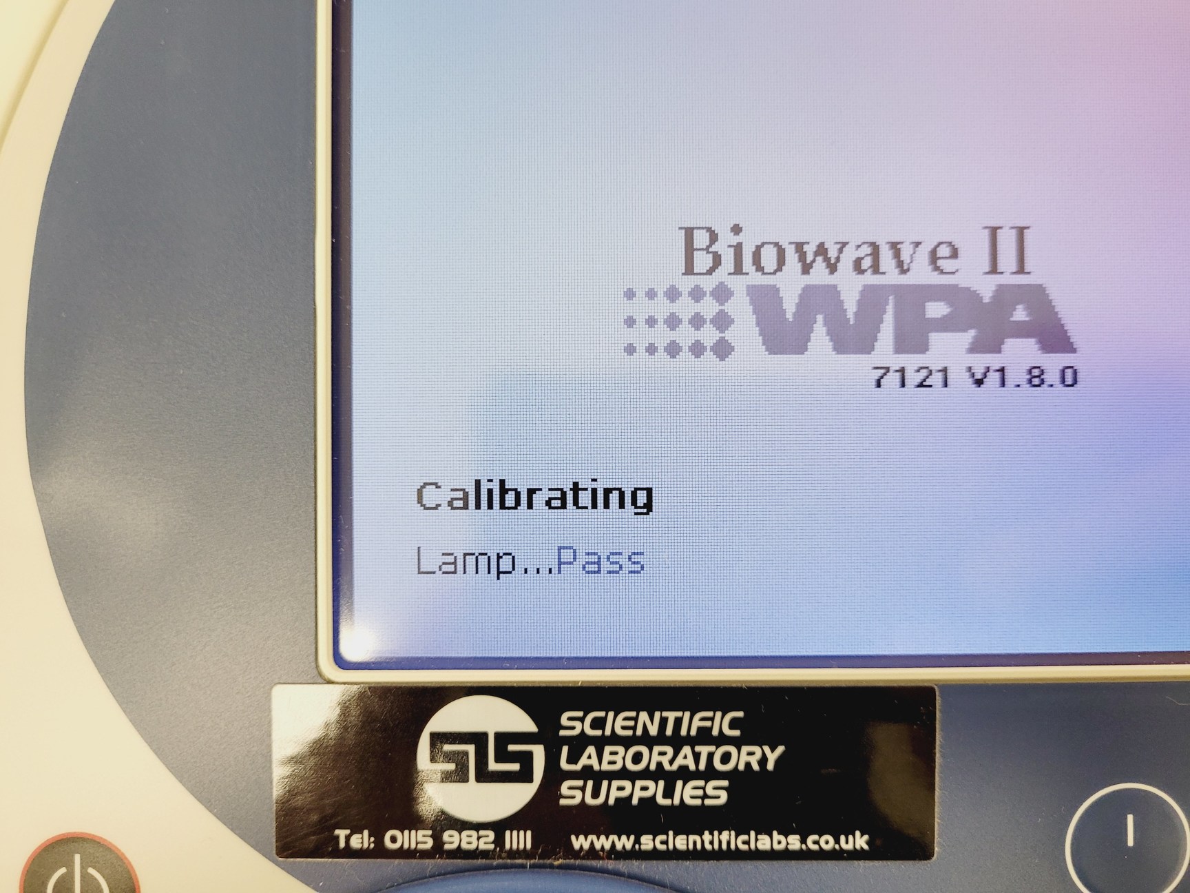 Image of WPA Biowave II UV/VIS Spectrophotometer - Version 7121 V 1.8.0 Lab