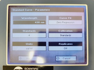 Thumbnail image of WPA Biowave II UV/VIS Spectrophotometer - Version 7121 V 1.8.0 Lab