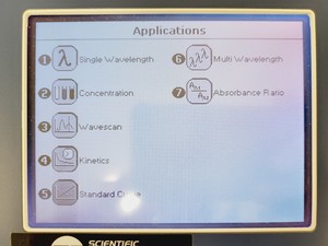 Thumbnail image of WPA Biowave II UV/VIS Spectrophotometer - Version 7121 V 1.8.0 Lab