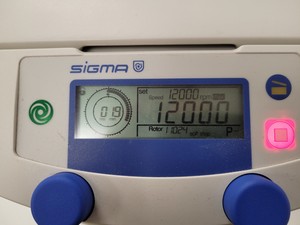 Thumbnail image of Sigma 1-15P Micro Centrifuge & 14000rpm 11024 Hematocrit Rotor Lab 