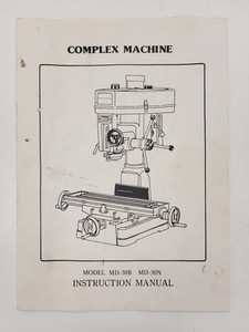 Thumbnail image of Warco Minor Milling/Drilling Machine Model MD-30N