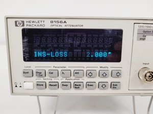 Thumbnail image of Hewlett Packard Optical Attenuator    Model 8156A    Rev 1.02 Lab