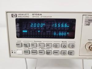 Thumbnail image of Hewlett Packard Optical Attenuator    Model 8156A    Rev 1.02 Lab