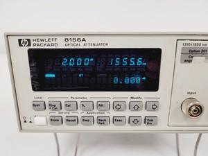 Thumbnail image of Hewlett Packard Optical Attenuator    Model 8156A    Rev 1.02 Lab