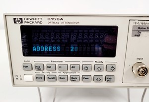 Thumbnail image of Hewlett Packard Optical Attenuator    Model 8156A    Rev 1.02 Lab
