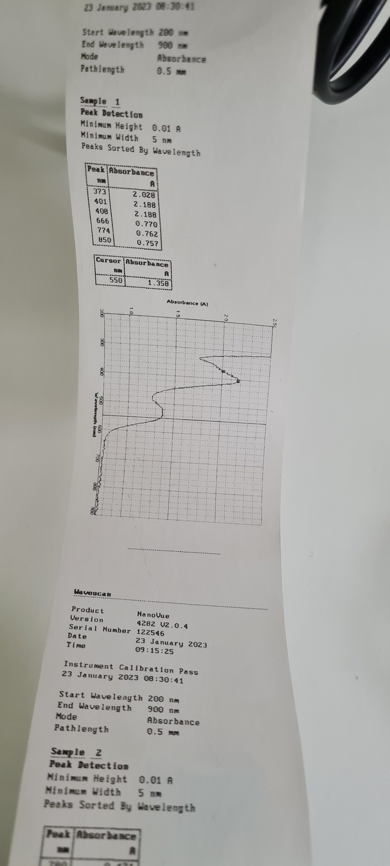 Image of GE NanoVue Plus Portable Spectrophotometer  Code - 28956058 Lab