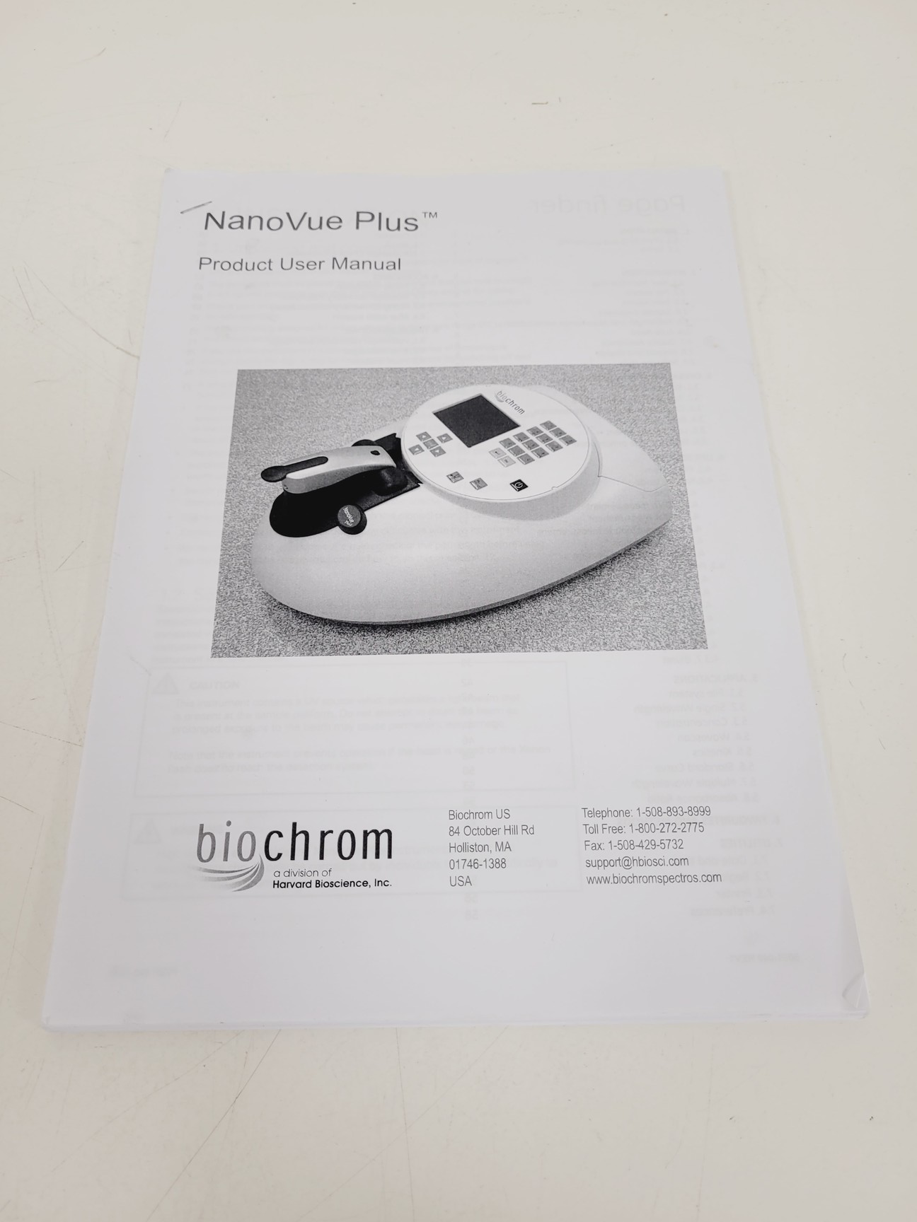 Image of GE NanoVue Plus Portable Spectrophotometer  Code - 28956058 Lab