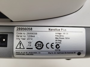 Thumbnail image of GE NanoVue Plus Portable Spectrophotometer  Code - 28956058