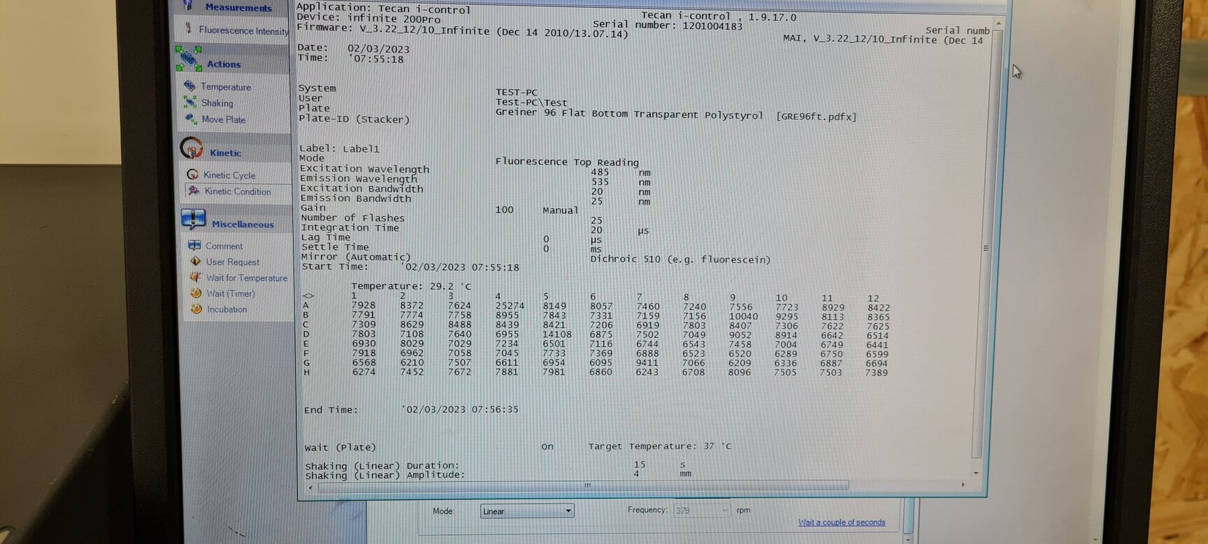 Image of Tecan Infinite F200 Pro Microplate Reader with PC & Software Lab