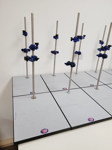 Thumbnail image of 12 x Denoyer Geppert Chemistry Laboratory Retort Stands Lab