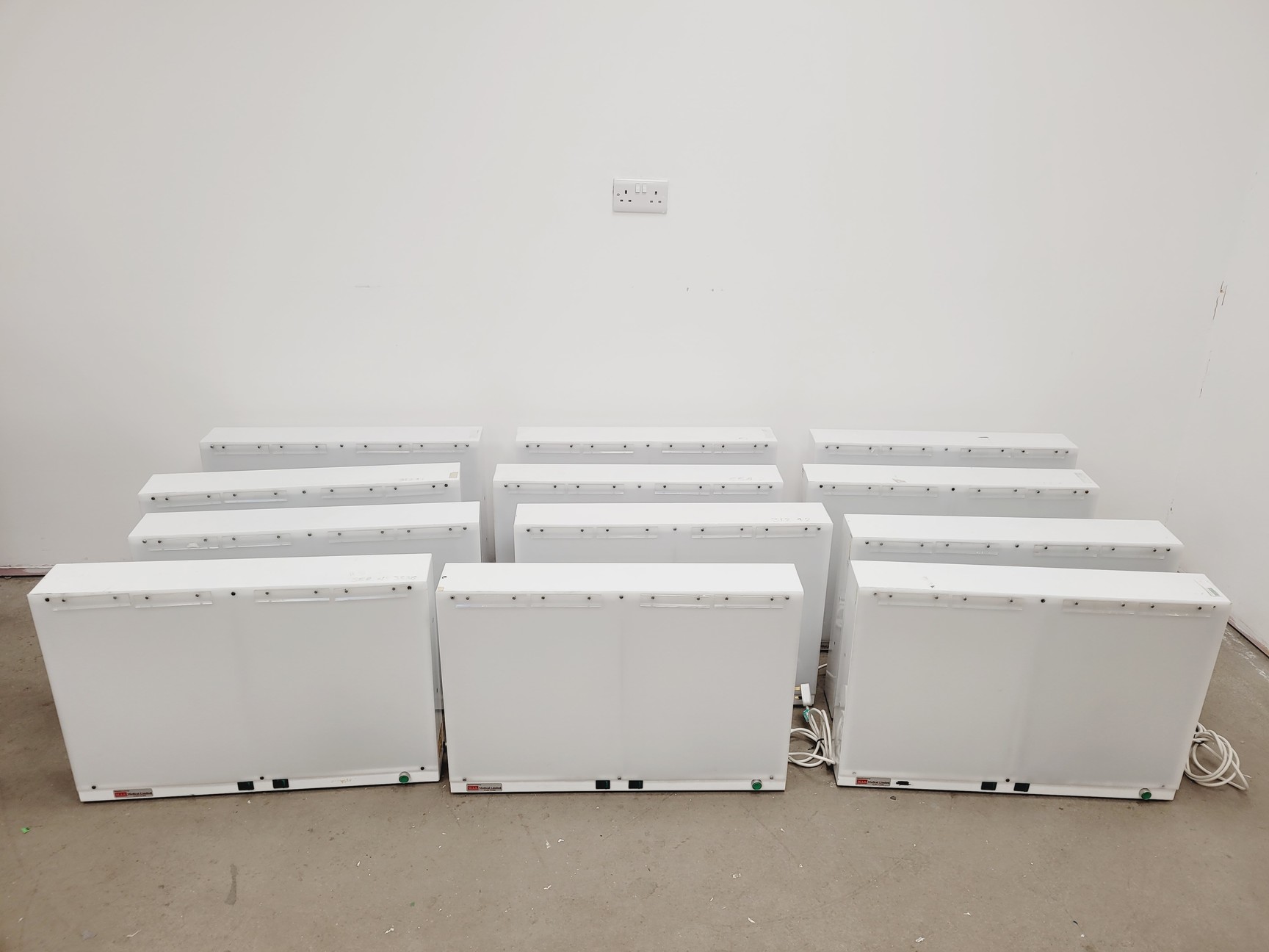 Image of Job lot of 12 x M.A.S Medical Light Boxes - X-Ray Illuminators Lab