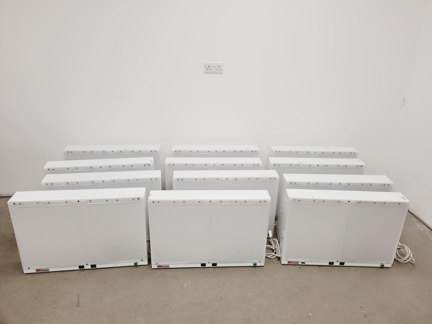 Image of Job lot of 12 x M.A.S Medical Light Boxes - X-Ray Illuminators Lab