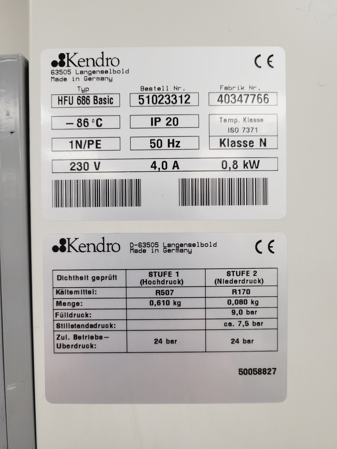 Image of Kendro Heraeus Hera Freeze -86 Freezer  HFU 686 Basic Lab Faulty - Holds -60