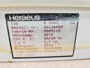 Thumbnail image of Heraeus Benchtop Laboratory Incubator  Type - B 5060 EK-CO2 Lab