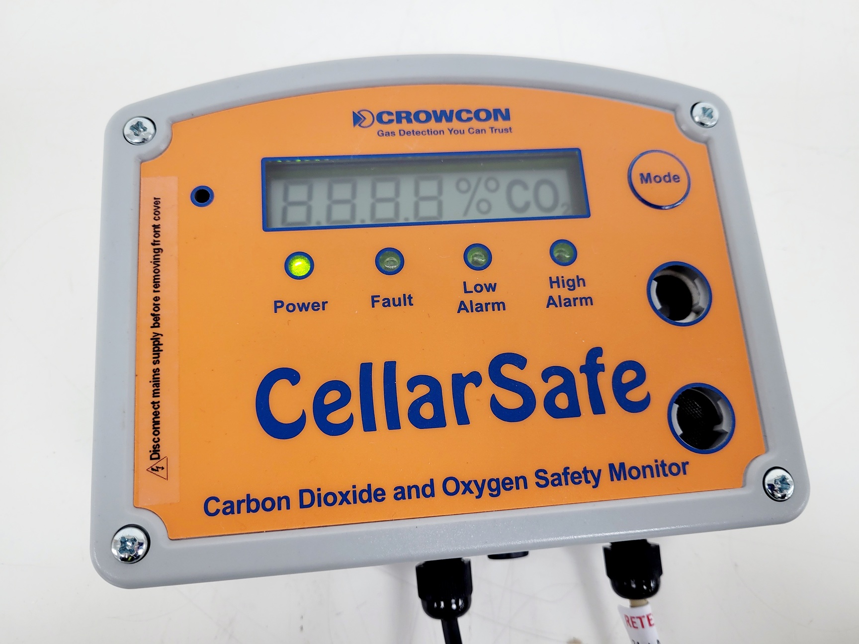 Co2 Monitoring System Crowcon CellarSafe Carbon Dioxide & Oxygen Safety Monitor Model - CS100 Lab
