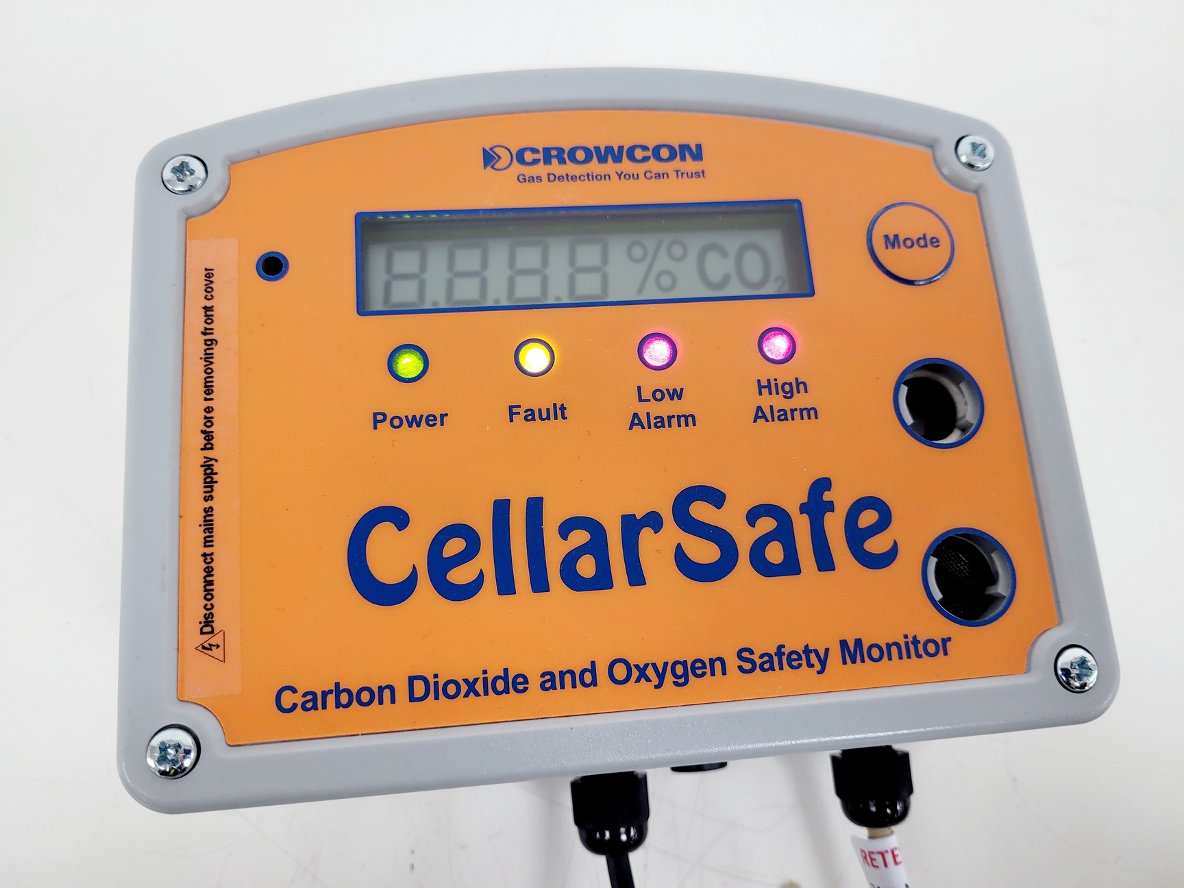 Area O2 Monitoring System Crowcon CellarSafe Carbon Dioxide & Oxygen Safety Monitor Model - CS100 Lab