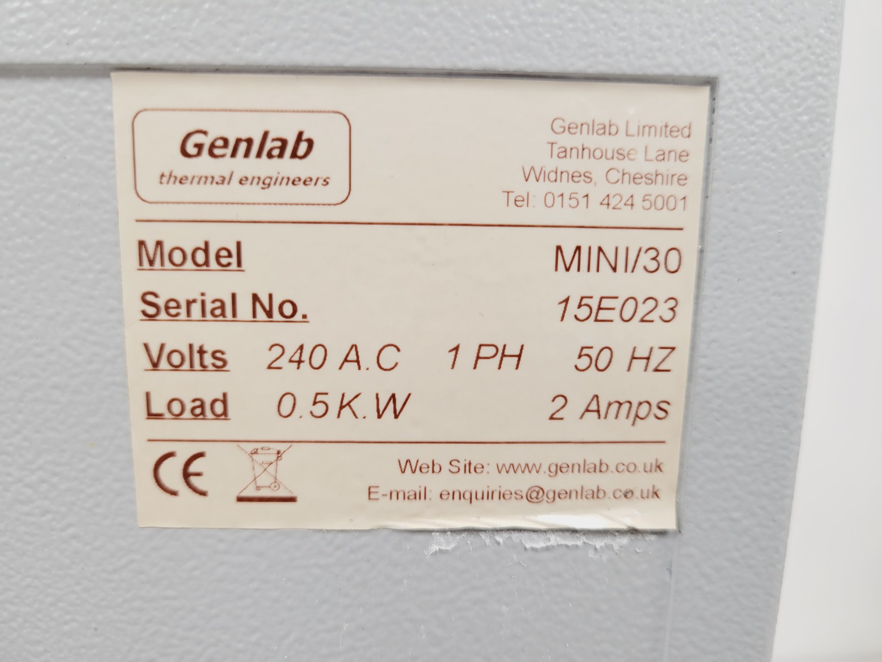 Image of Genlab Incubator Oven  Model - MINI/30 Lab
