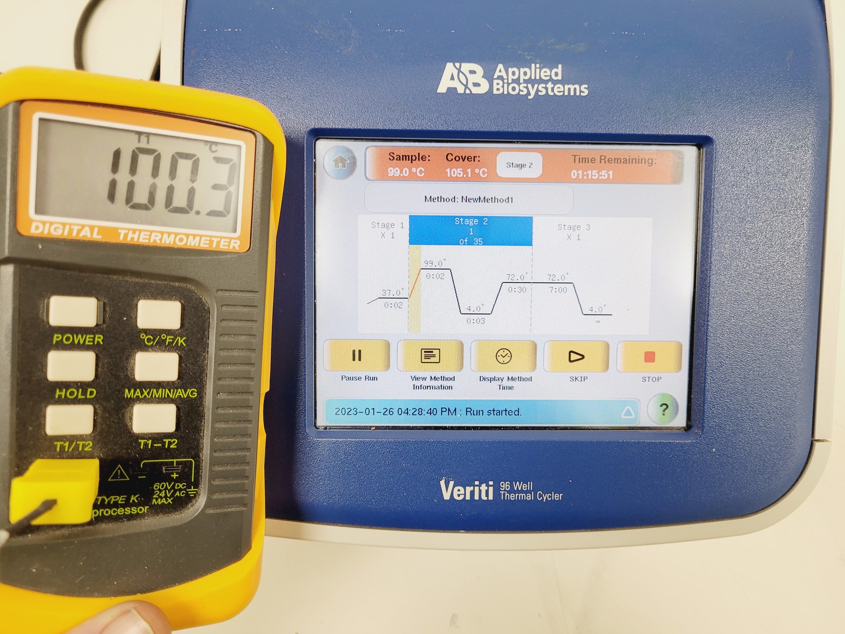 Image of Applied Biosystems Veriti 96 Well Thermal Cycler  Model no. 9902 Lab