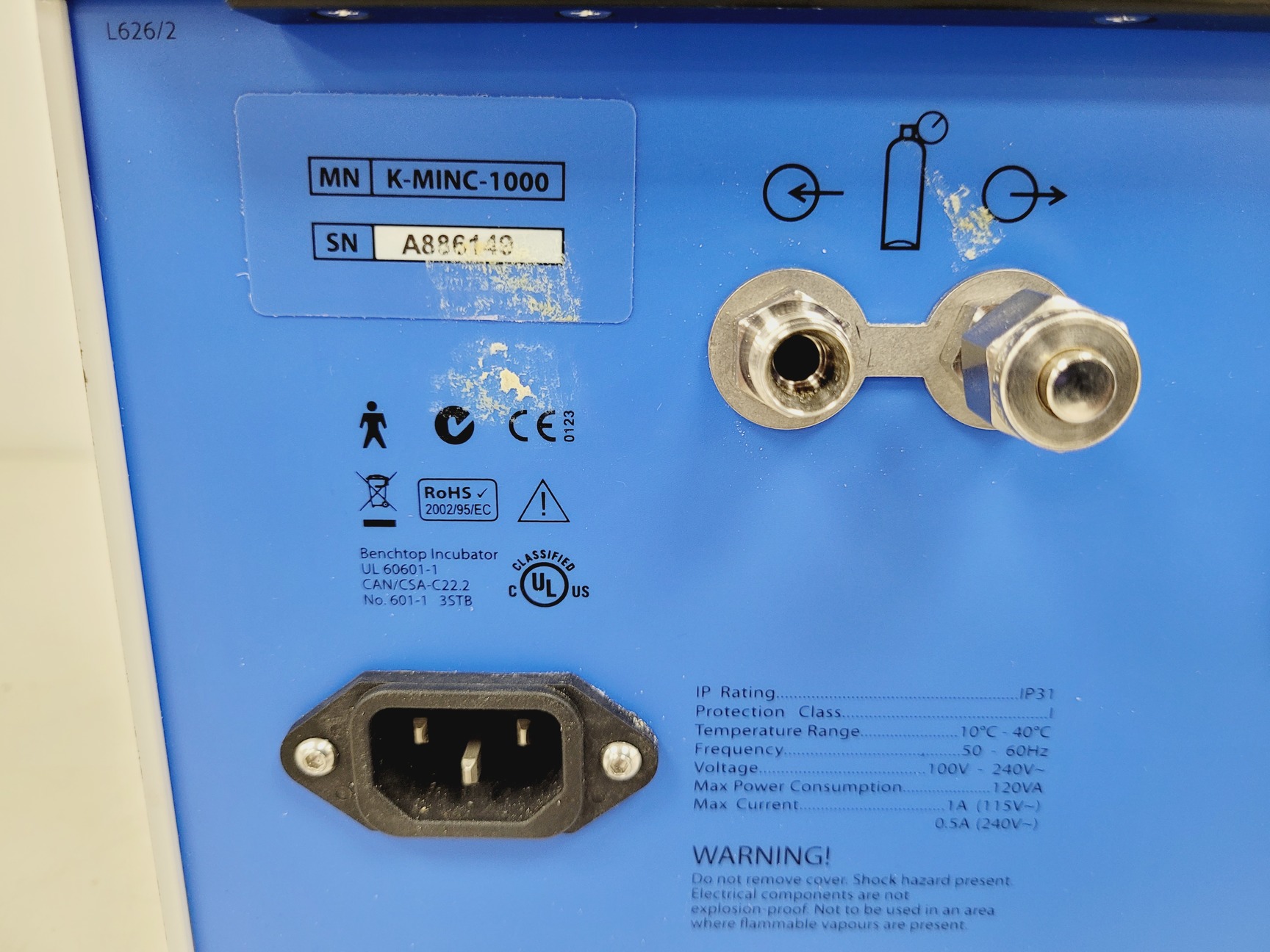 Image of Cook Benchtop Incubator  Model no. K-MINC-1000 Lab