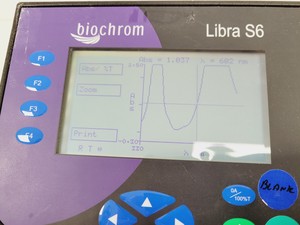 Thumbnail image of Biochrom Libra S6 Visible Spectrophotometer Lab