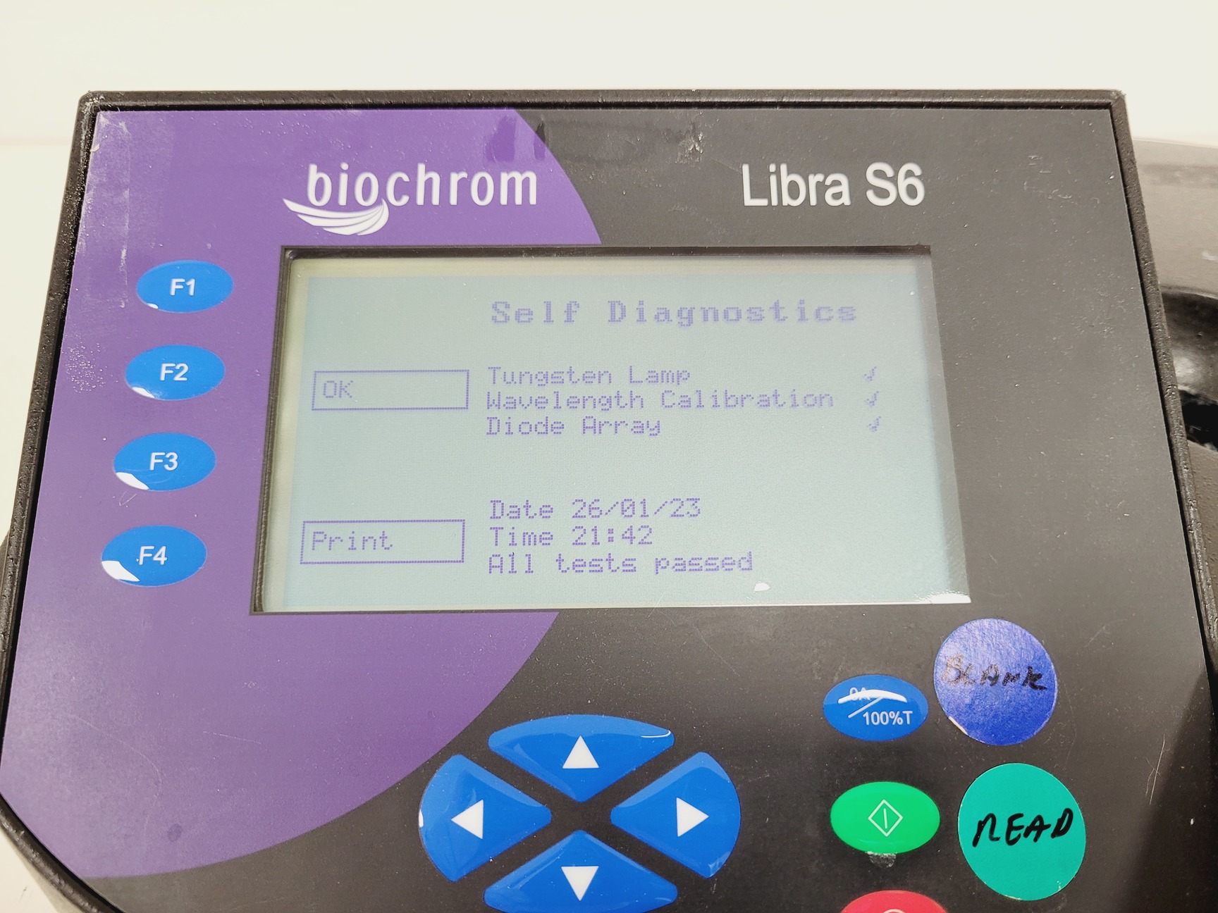 Biochrom Machine Biochrom Libra S6 Visible Spectrophotometer Lab