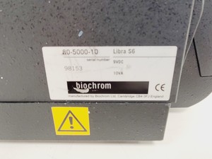 Thumbnail image of Biochrom Libra S6 Visible Spectrophotometer Lab (Calibration Fail)