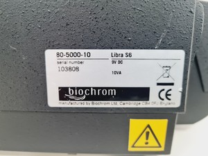 Thumbnail image of Biochrom Libra S6 Spectrophotometer Lab Spares/Repairs