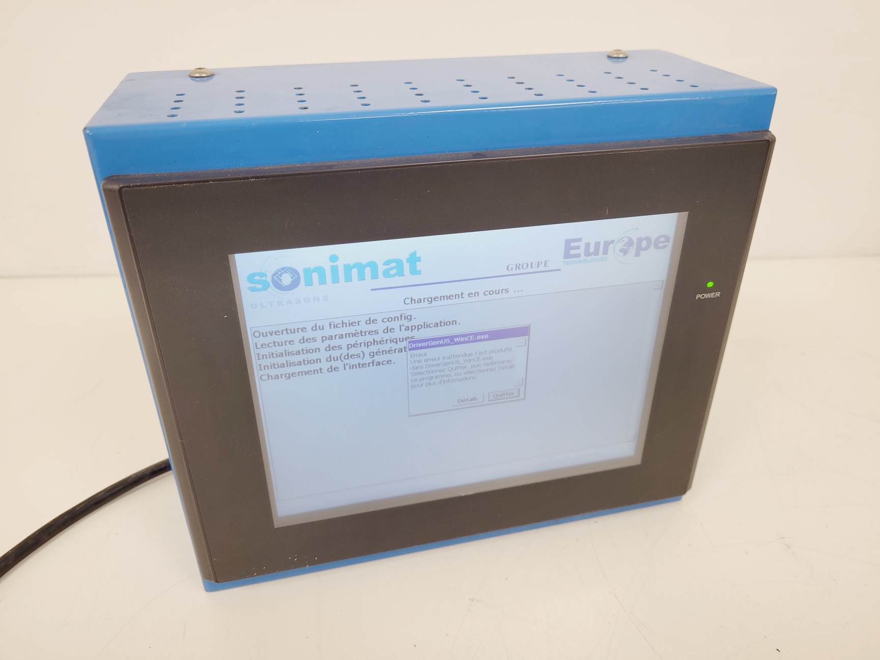 Image of Sonimat Ultrasons GP20 with Monitor/Terminal Ultrasoic Welding Controller Lab