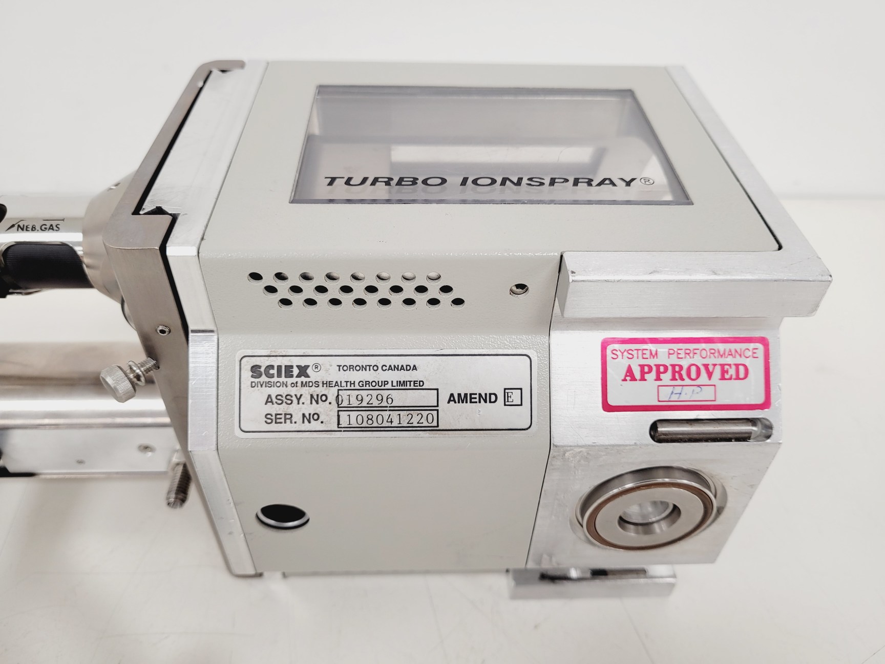 Image of Sciex Turbo Ionspray  Assy no. 019296 for Mass Spectrometer Lab