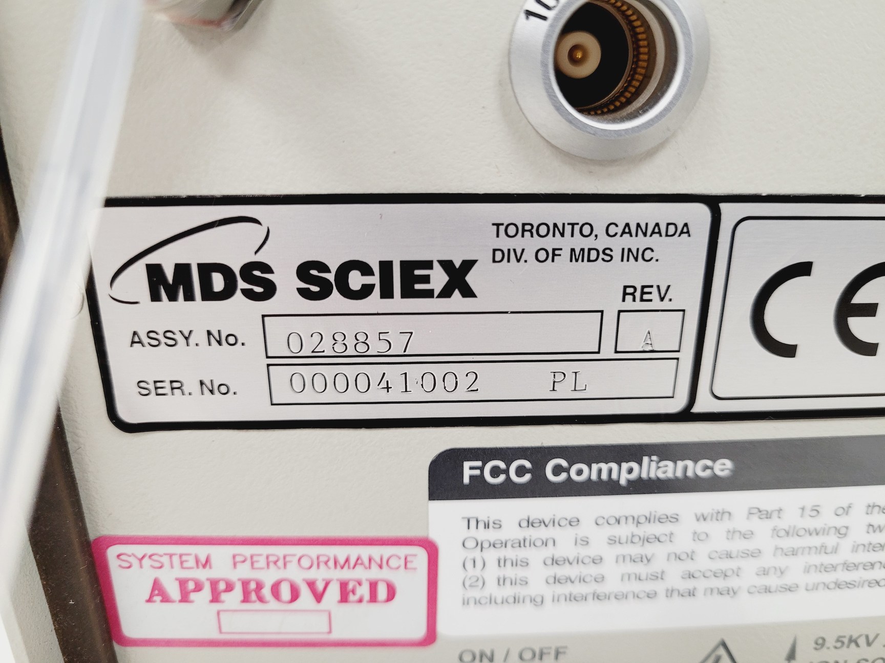 Image of Applied biosystems  MDS Sciex Photospray Control Unit  Assy no. 028857 Lab