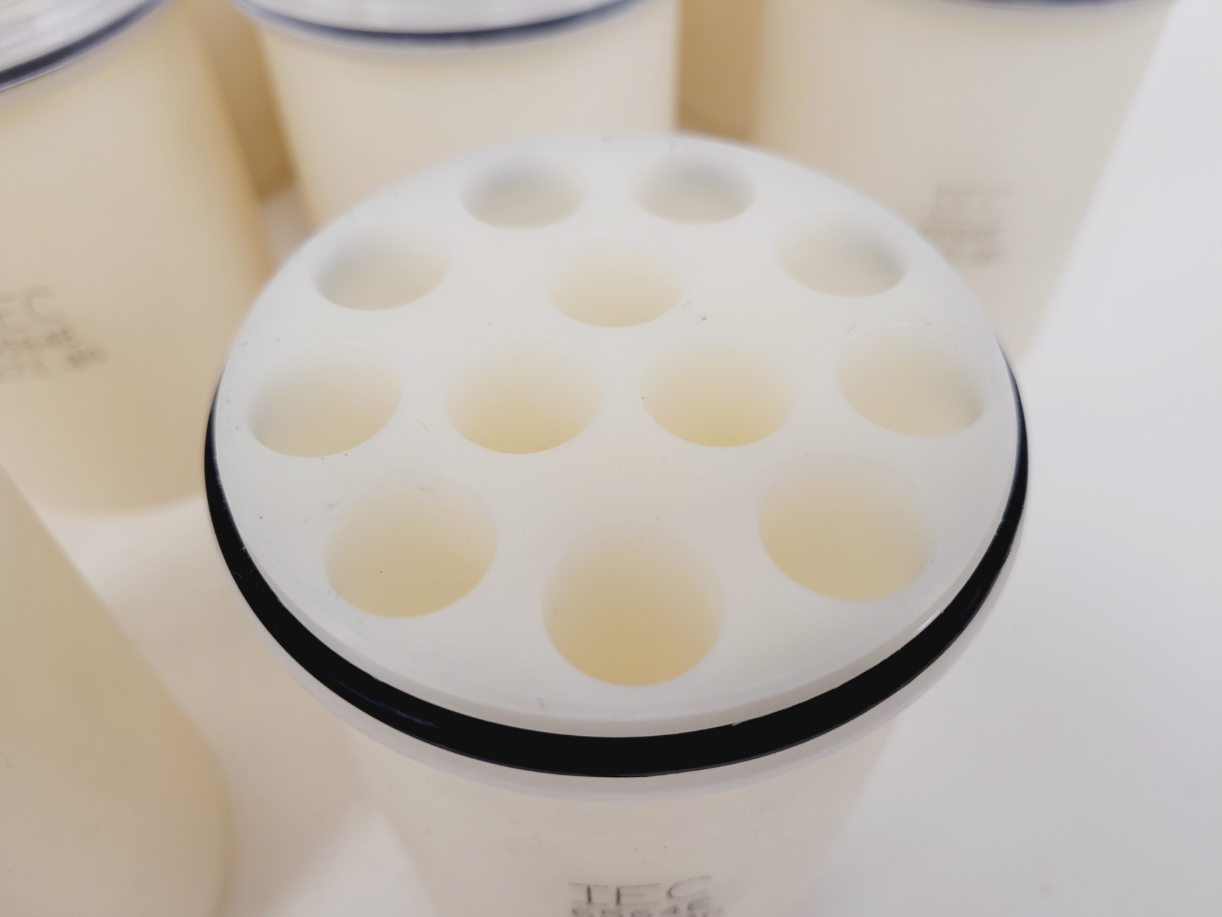 Image of Job Lot of IEC Centrifuge Bucket Adapters - 6564E, 6560, 6561, 6568E, 6566E Lab