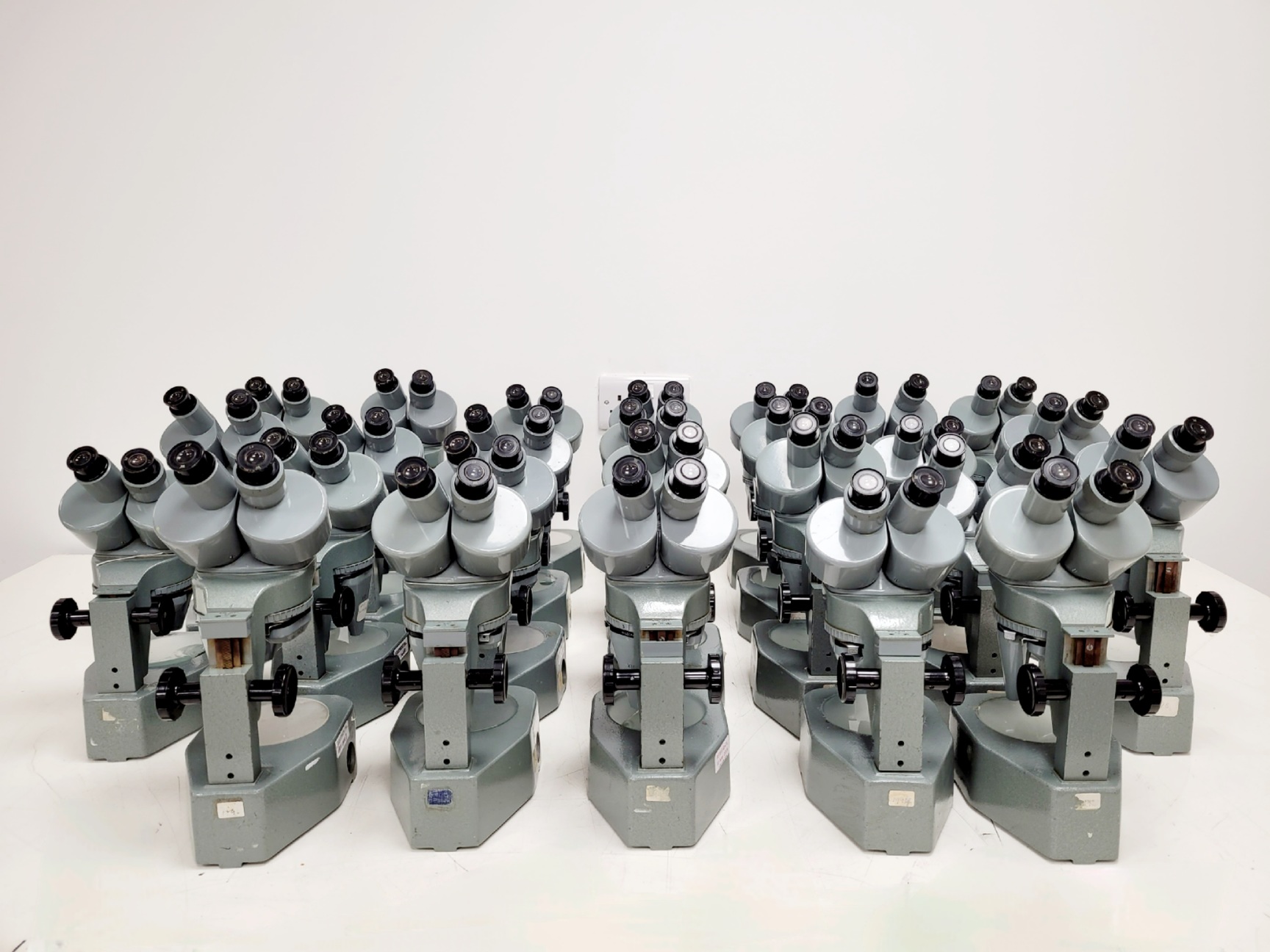 Image of Job Lot 26 x Watson Barnet Binocular Stereo Microscopes Lab