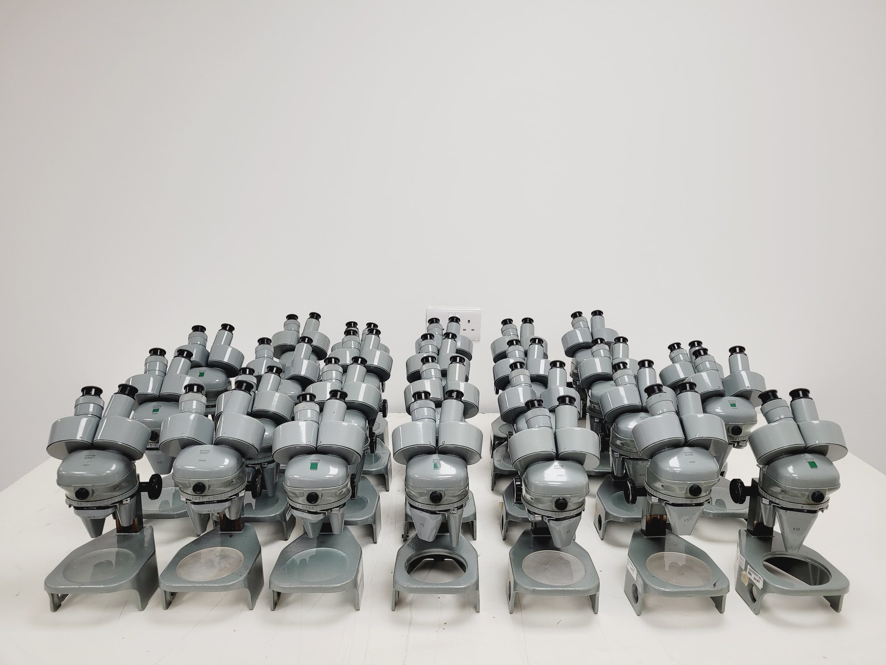 Image of Job Lot 26 x Watson Barnet Binocular Stereo Microscopes Lab