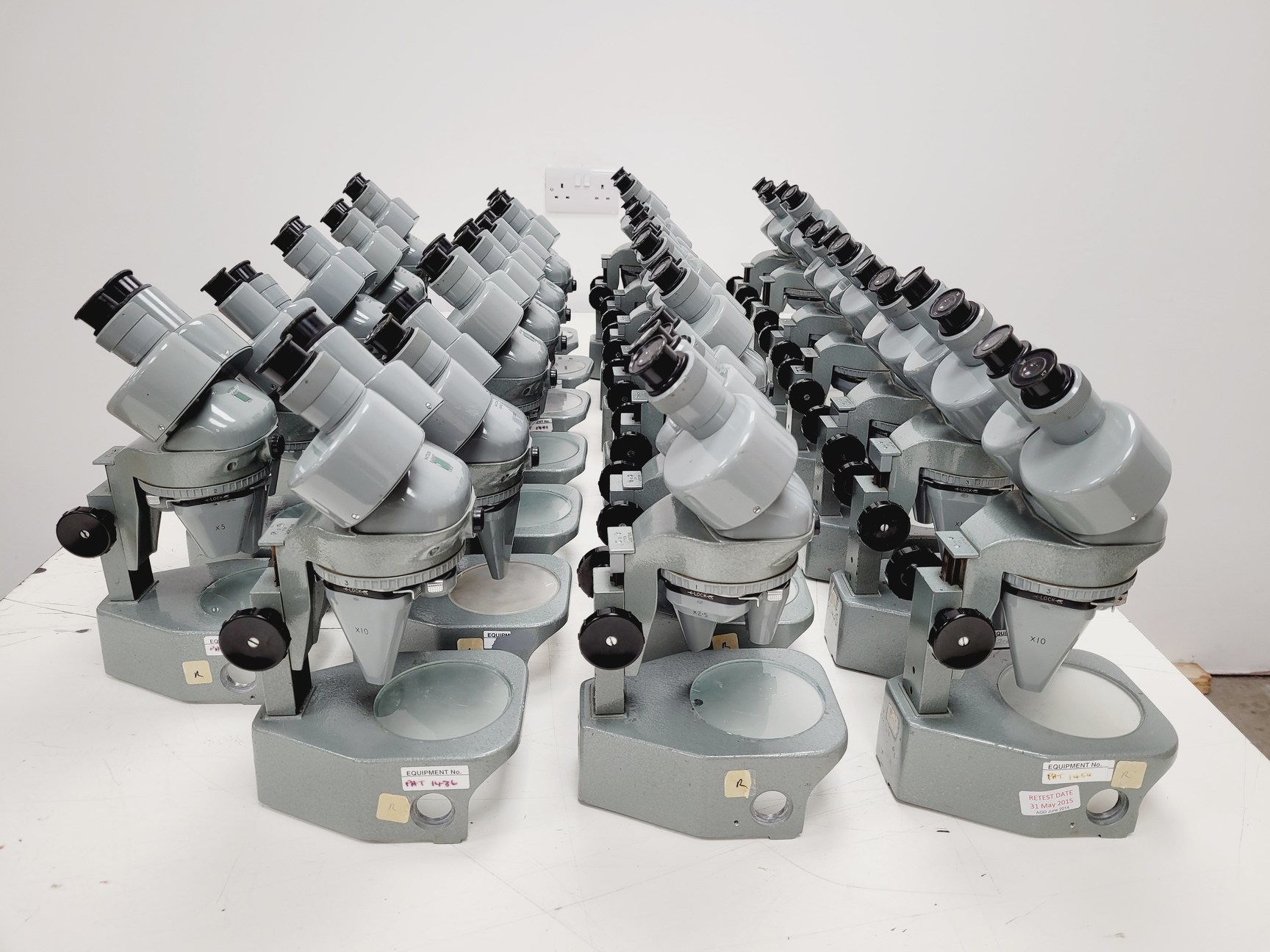 Image of Job Lot 26 x Watson Barnet Binocular Stereo Microscopes Lab