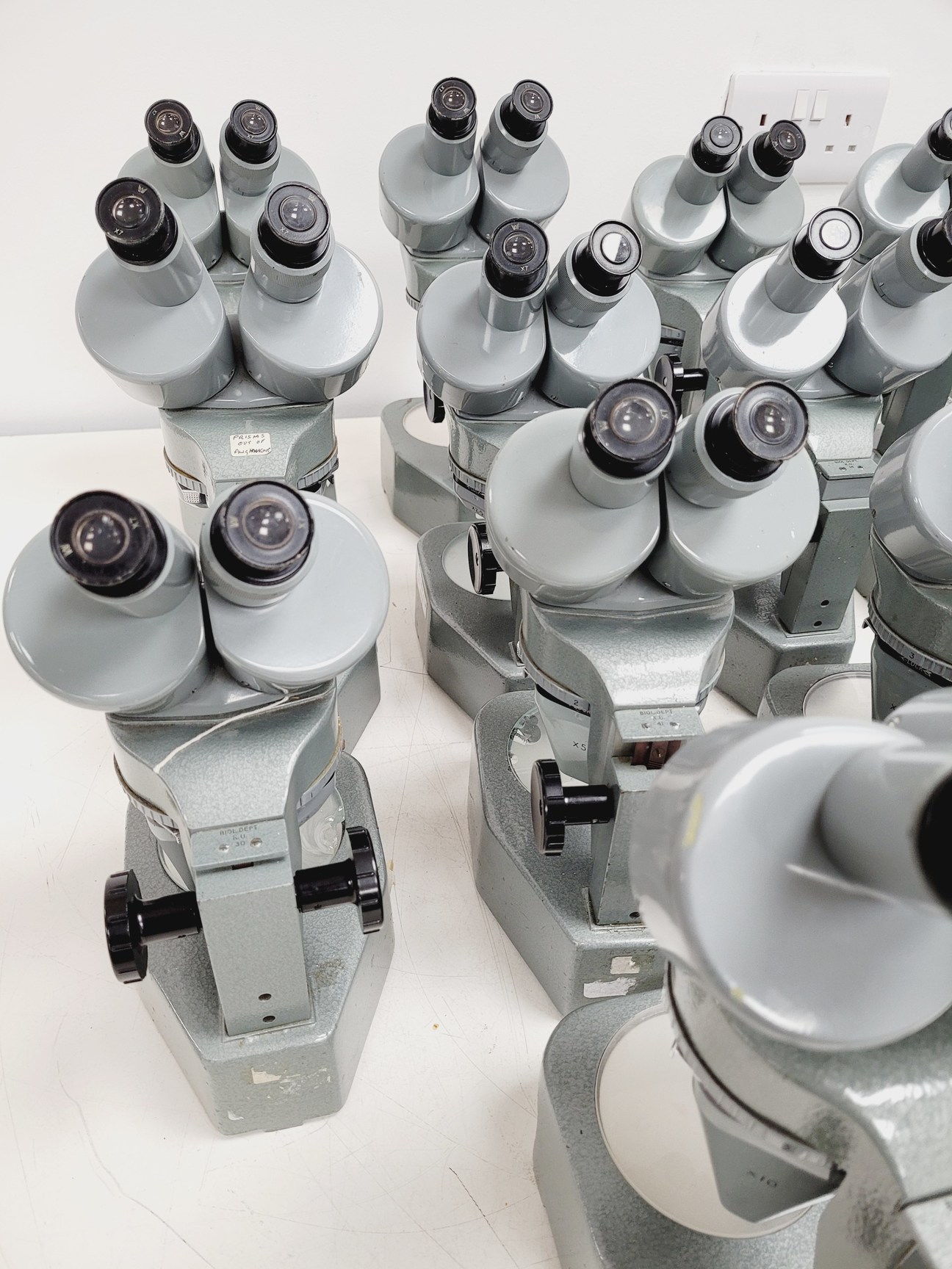 Image of Job Lot 26 x Watson Barnet Binocular Stereo Microscopes Lab