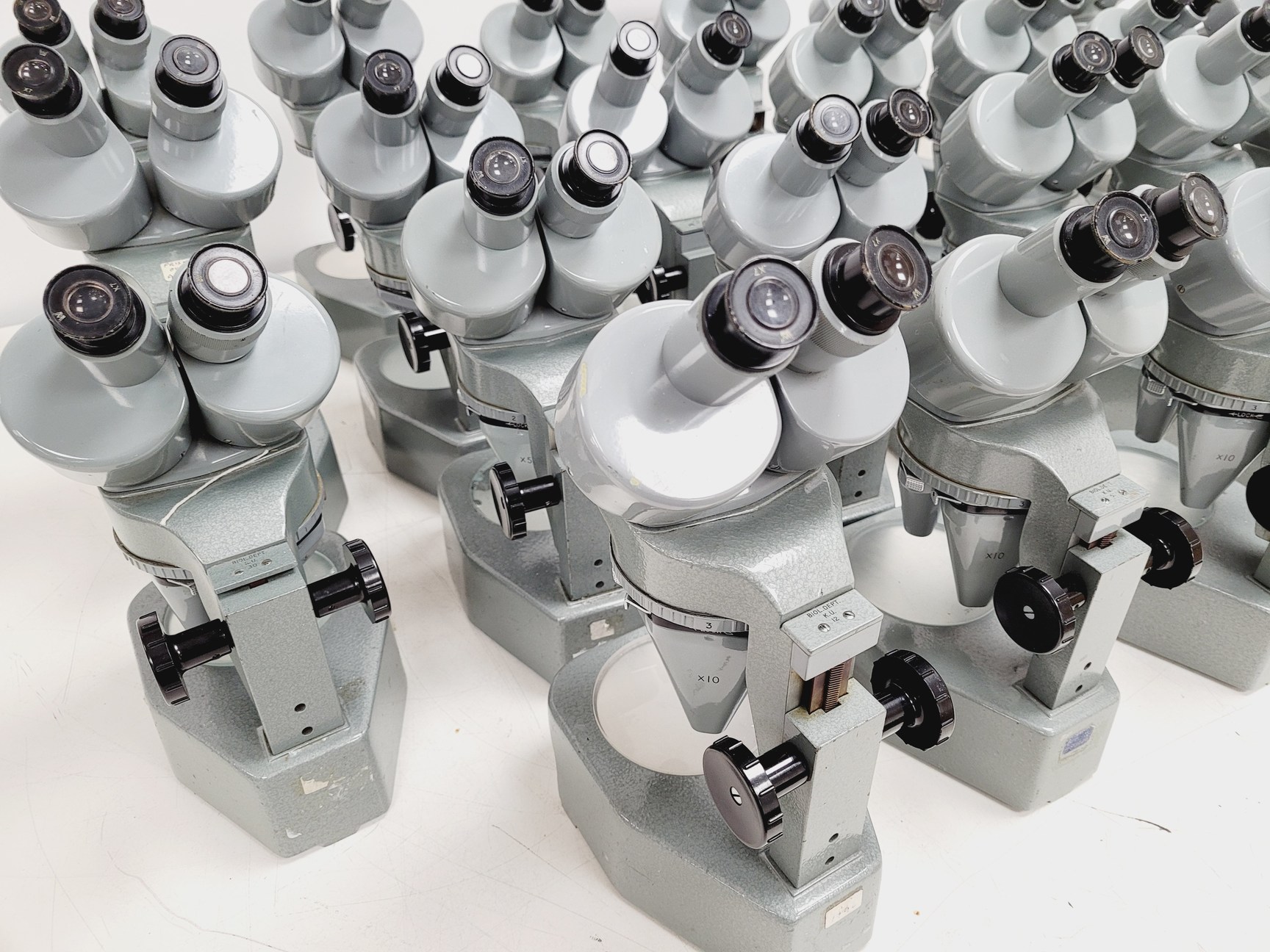 Image of Job Lot 26 x Watson Barnet Binocular Stereo Microscopes Lab