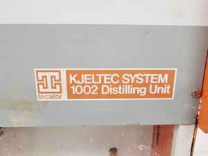 Thumbnail image of Tecator Kjeltec System 1002 Distilling Unit  Part no. 10000583 Lab