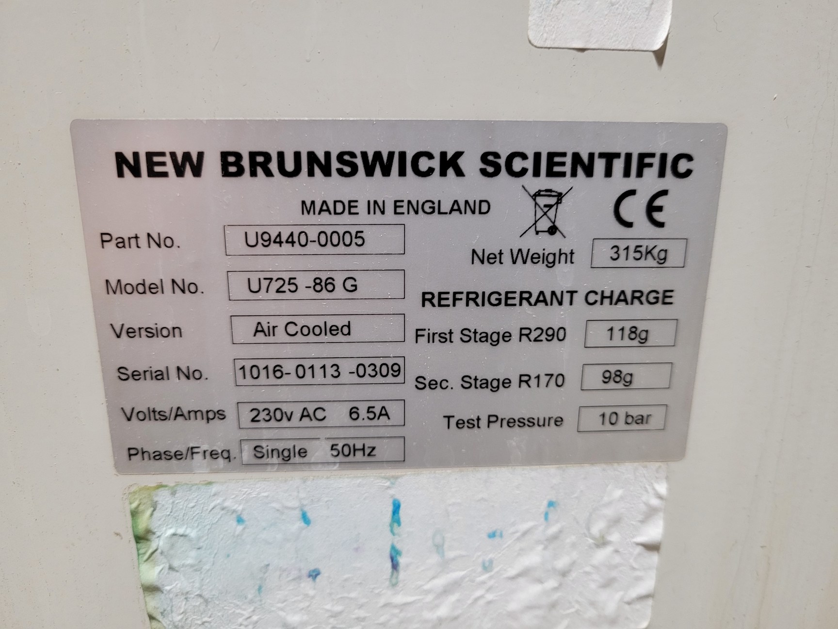 Image of New Brunswick Scientific U725 Innova -86 G Ultra Low Temperature Freezer 