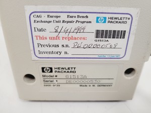 Thumbnail image of Hewlett Packard HP 6890 Series Injector Autosampler G153A Lab