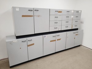 Thumbnail image of Job Lot Lab Cupboards & Drawers  D 55.5 W 100.5 H 82.5cm Grey Laboratory