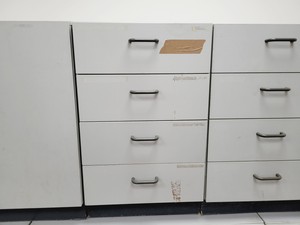 Thumbnail image of Job Lot Lab Cupboards & Drawers  D 55.5 W 100.5 H 82.5cm Grey Laboratory